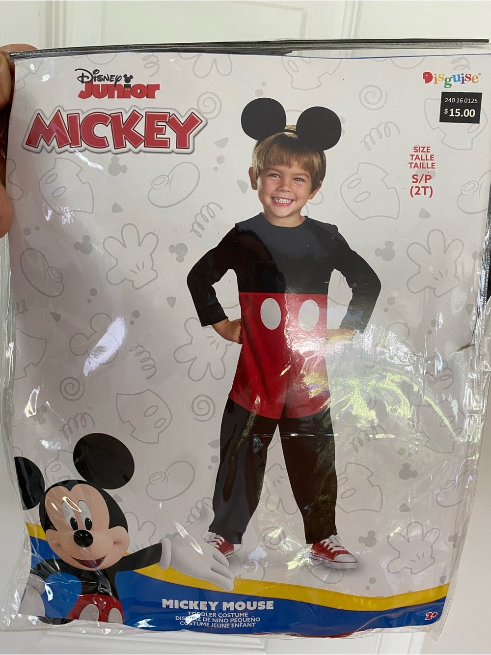 Disguise Mickey Toddler Costume - Red, Black & White